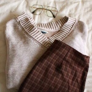 Americane Eagle Brown Plaid Mini Skirt